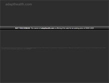 Tablet Screenshot of adapthealth.com